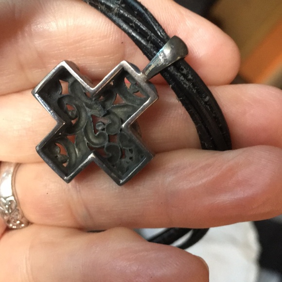 Leather 925 Stamped Exquisite Necklace - Picture 5 of 8